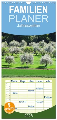 Familienplaner 2025 - Jahreszeiten mit 5 Spalten (Wandkalender, 21 cm x 45 cm), CALVENDO von CALVENDO