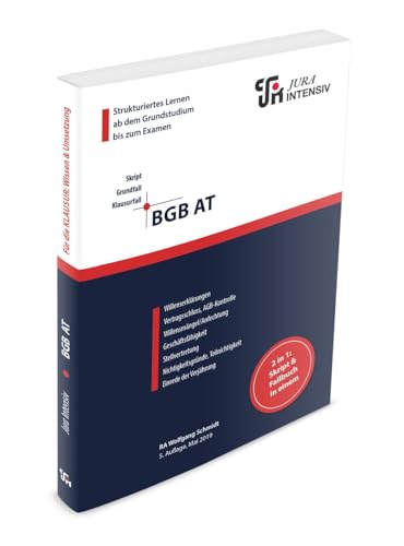BGB AT: Wissen - Fälle - Klausurhinweise (Skript - Grundfall - Klausurfall: Für die Klausur im Kontext lernen) von Jura Intensiv