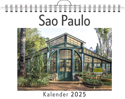 Sao Paulo - (Wandkalender 2025, Kalender DIN A4 quer, Monatskalender im Querformat mit Kalendarium, das perfekte Geschenk) von FlipFlop