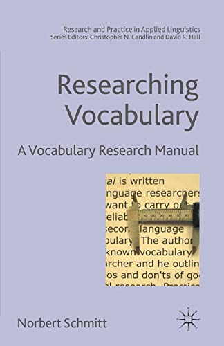 Researching Vocabulary: A Vocabulary Research Manual (Research and Practice in Applied Linguistics) von MACMILLAN