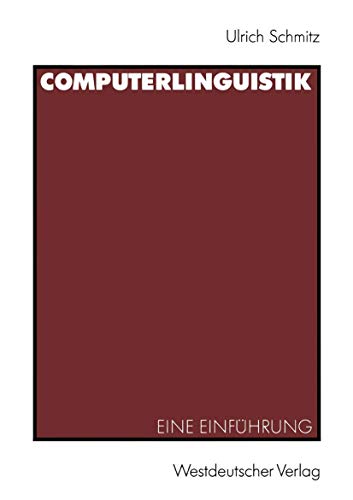 Computerlinguistik: Eine Einführung