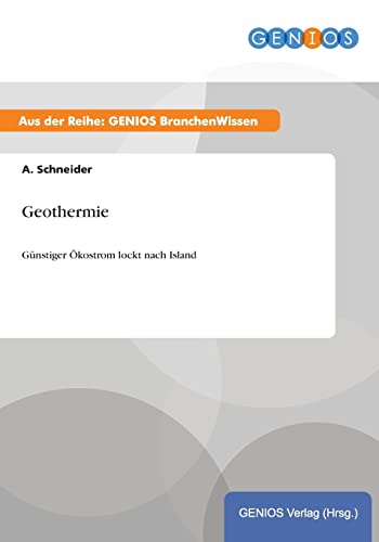Geothermie: Günstiger Ökostrom lockt nach Island von Gbi-Genios Verlag