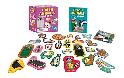 Trash Animals Magnet Set: Live Free, Eat Trash! (RP Minis)