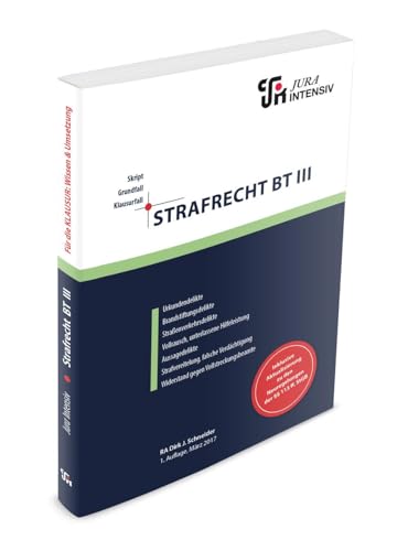 Strafrecht BT III: Wissen - Fälle - Klausurhinweise (Skript - Grundfall - Klausurfall: Für die Klausur im Kontext lernen) von Jura Intensiv