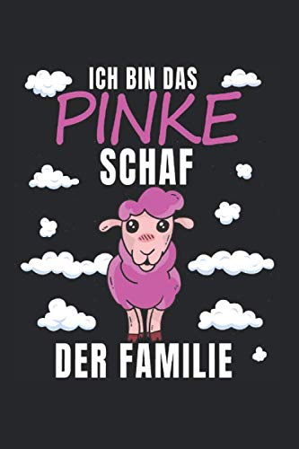 Notizbuch ca A5 Kariert 120 Seiten Geschenkidee: Ich Bin Das Pinke Schaf Der Familie Geschenkidee Rosa Wolke