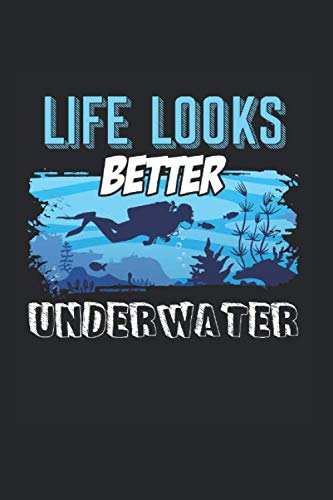 Notizbuch ca A5 Kariert 120 Seiten Geschenkidee: Tauchen Schnorcheln Unterwasser Diver Meer Ozean Retro von Independently published