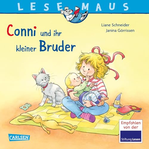 LESEMAUS 23: Conni und ihr kleiner Bruder: Liebenswertes Bilderbuch über Geschwisterchen für Kinder ab 3 (23) von Carlsen