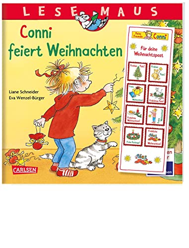 LESEMAUS 58: Conni feiert Weihnachten: Bilderbuchgeschichte für Kinder ab 3 mit tollem Extra für die Weihnachtspost (58) von Carlsen