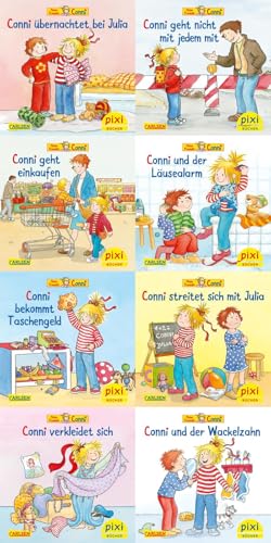 Pixi-Box 260: Meine Freundin Conni (8x8 Exemplare) (260): Conni übernachtet bei Julia; Conni geht nicht mit Fremden mit; Conni geht einkaufen; Conni ... verkleidet sich; Conni und der Wackelzahn von Carlsen