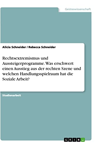 Rechtsextremismus und Aussteigerprogramme. Was erschwert einen Ausstieg aus der rechten Szene und welchen Handlungsspielraum hat die Soziale Arbeit?