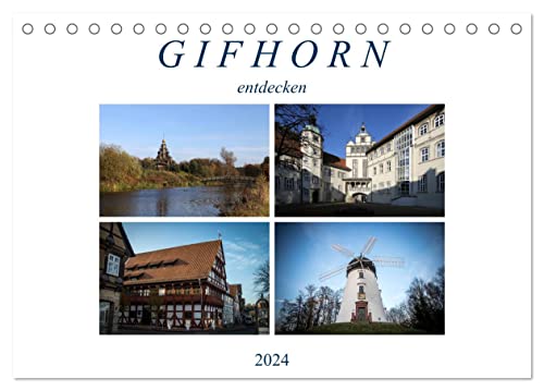 Gifhorn entdecken (Tischkalender 2024 DIN A5 quer), CALVENDO Monatskalender von CALVENDO