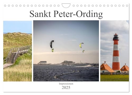 Impressionen aus Sankt Peter-Ording (Wandkalender 2025 DIN A4 quer), CALVENDO Monatskalender von CALVENDO