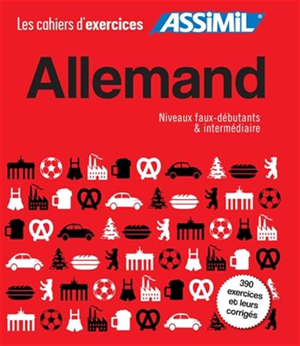 Coffret Cahiers d'exercices ALLEMAND: Faux débutants & intermédiaire (Quaderni) von Assimil