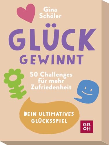 Glück gewinnt - 50 Challenges für mehr Zufriedenheit: Dein ultimatives Glücksspiel | Kartenbox für mehr Balance und Glück (Geschenke für mehr Lebensfreude, Glücksgefühle und Achtsamkeit im Alltag)