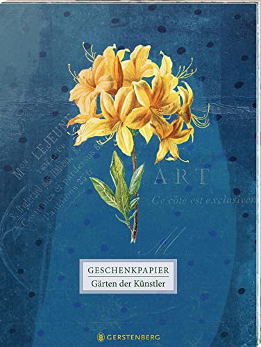 Die Gärten der Künstler Geschenkpapier-Heft Motiv Orchidee: 2 x 5 Bögen von Gerstenberg Verlag