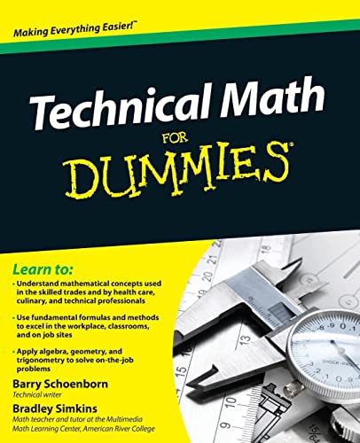 Technical Math For Dummies (For Dummies Series) von For Dummies