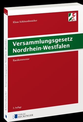 Versammlungsgesetz Nordrhein-Westfalen von Verlag W. Reckinger