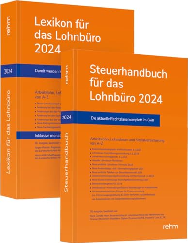 Buchpaket Lexikon für das Lohnbüro und Steuerhandbuch 2024 von rehm