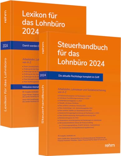 Buchpaket Lexikon für das Lohnbüro und Steuerhandbuch 2024 Buchpaket Lexikon für das Lohnbüro und Steuerhandbuch 2024 von rehm