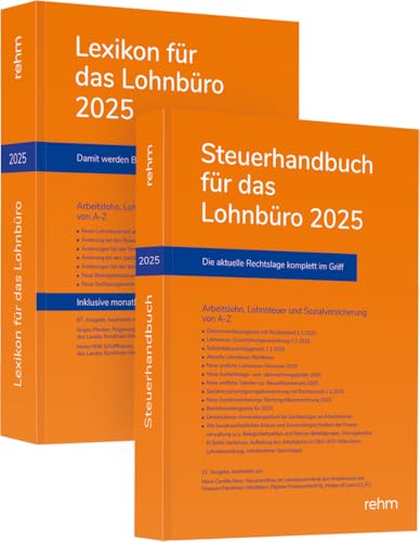 Buchpaket Lexikon für das Lohnbüro und Steuerhandbuch 2025 von rehm