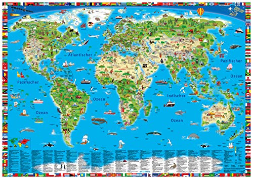 Erlebnis illustrierte Weltkarte Planokarte Erlebnis illustrierte Weltkarte Planokarte
