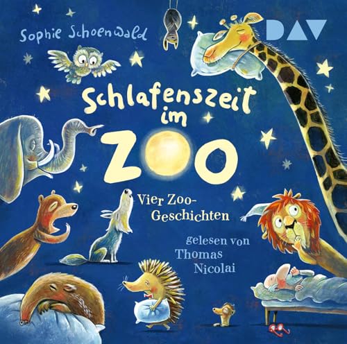Schlafenszeit im Zoo. Vier Zoo-Geschichten: Ungekürzte szenische Lesungen mit Musik mit Thomas Nicolai (1 CD)
