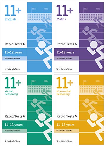 11+ English, Maths, Non-verbal Reasoning, Verbal Reasoning: Rapid Tests Bundle for GL and CEM: Year 6-7, Ages 11-12 von Schofield & Sims