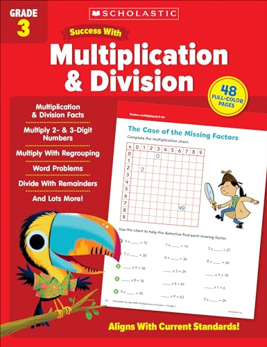 Scholastic Success With Multiplication & Division Grade 3