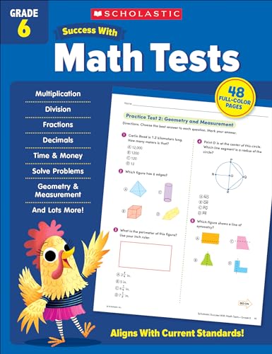 Scholastic Success With Math Tests, Grade 6