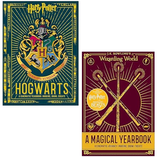 Harry Potter Hogwarts A Cinematic Yearbook, J.K. Rowling's Wizarding World: A Magical Yearbook 2 Books Collection Set Harry Potter Hogwarts A Cinematic Yearbook, J.K. Rowling's Wizarding World: A Magical Yearbook 2 Books Collection Set