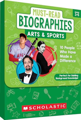 Must-read Biographies - Arts & Sports: Knowledge-building Stories of 10 People Who Have Made a Difference von Scholastic Teaching Resources