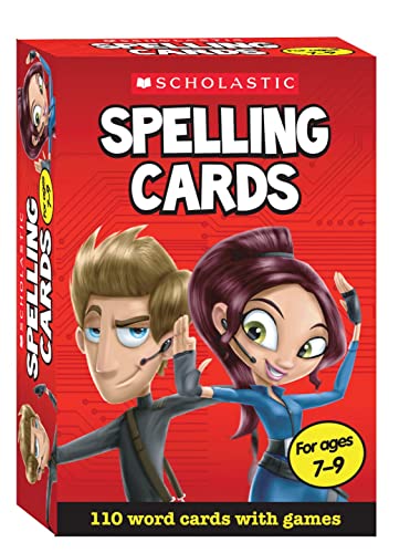 110 Spelling Flash Cards for ages 7-9 (Years 3-4) including spelling games for the National Curriculum (Scholastic Spelling Cards)