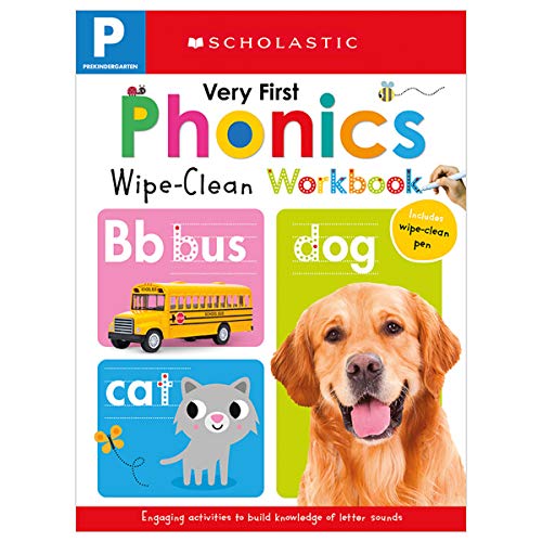 Very First Phonics Pre-K Wipe-Clean Workbook: Scholastic Early Learners (Wipe-Clean Workbook)