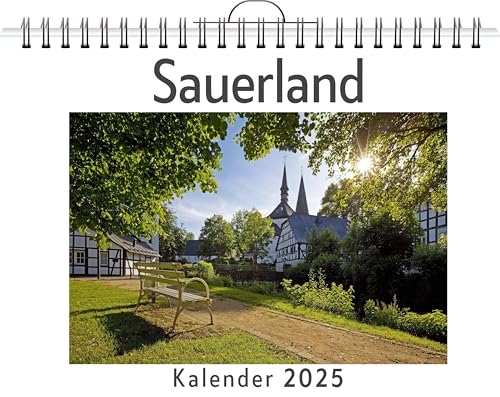 Sauerland - (Wandkalender 2025, Kalender DIN A4 quer, Monatskalender im Querformat mit Kalendarium, das perfekte Geschenk) von FlipFlop