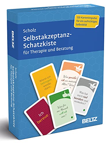 Selbstakzeptanz-Schatzkiste für Therapie und Beratung: 120 Karten mit 20-seitigem Booklet in stabiler Box, Kartenformat 5,9 x 9,2 cm (Beltz Therapiekarten) von Beltz