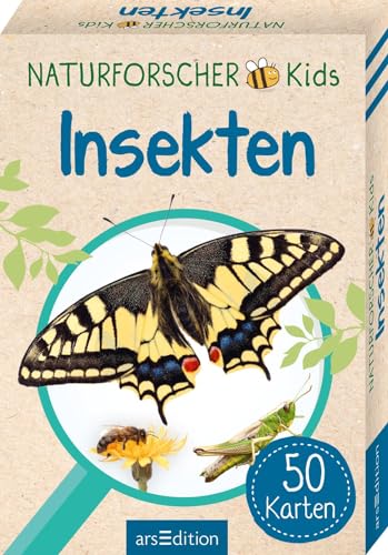 Naturforscher-Kids – Insekten: 50 Karten | Heimische Arten erkennen und bestimmen