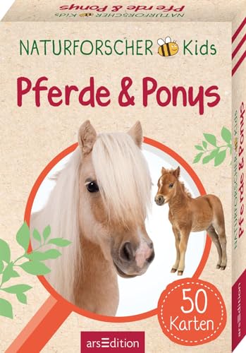 Naturforscher-Kids – Pferde & Ponys: 50 Karten | Pferde- und Ponyrassen erkennen und bestimmen von Ars Edition