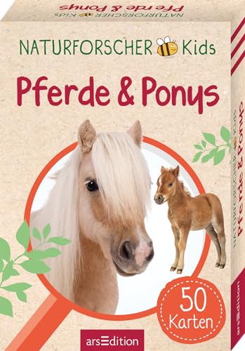 Naturforscher-Kids – Pferde & Ponys: 50 Karten | Pferde- und Ponyrassen erkennen und bestimmen von arsEdition