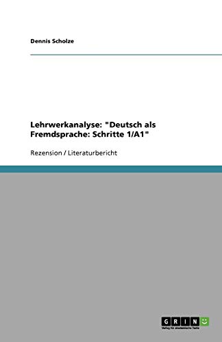 Lehrwerkanalyse: "Deutsch als Fremdsprache: Schritte 1/A1"