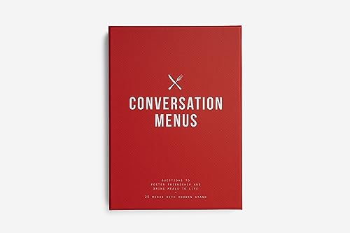 Conversation Menus Card Set: Questions to Foster Friendship and Bring Meals to Life Conversation Menus Card Set: Questions to Foster Friendship and Bring Meals to Life