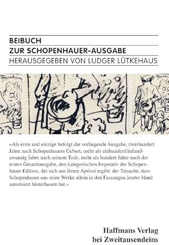 Beibuch zur Schopenhauer-Ausgabe Beibuch zur Schopenhauer-Ausgabe