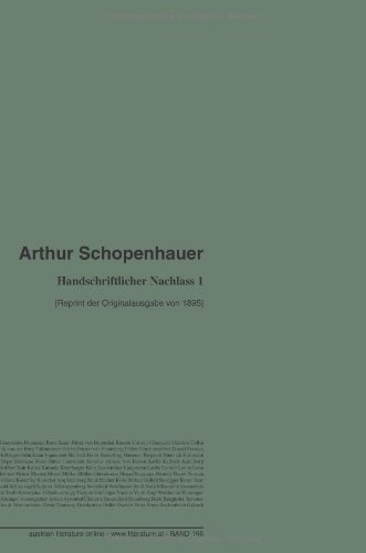 Handschriftlicher Nachlass 1: [Reprint der Originalausgabe von 1895] von University of Innsbruck