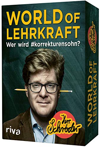 World of Lehrkraft – Das Kartenspiel Wer wird #korrekturensohn? von Riva