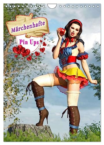 Märchenhafte Pin Ups (Wandkalender 2025 DIN A4 hoch), CALVENDO Monatskalender von CALVENDO