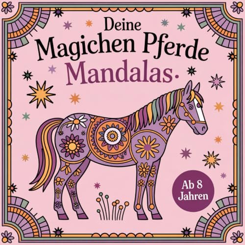 Mein magisches Pferde-Mandala-Buch – Kreativer Ausmalspaß für Mädchen ab 8 Jahren: 50 wunderschöne Motive für kreativen Ausmalspaß & Entspannung von Independently published