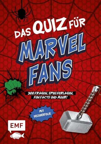 Das inoffizielle Quiz für Marvel-Fans: Teste dein Wissen mit 300 Fragen, Spielvorlagen, Fun Facts und mehr! Mit Decoderfolie Das inoffizielle Quiz für Marvel-Fans: Teste dein Wissen mit 300 Fragen, Spielvorlagen, Fun Facts und mehr! Mit Decoderfolie