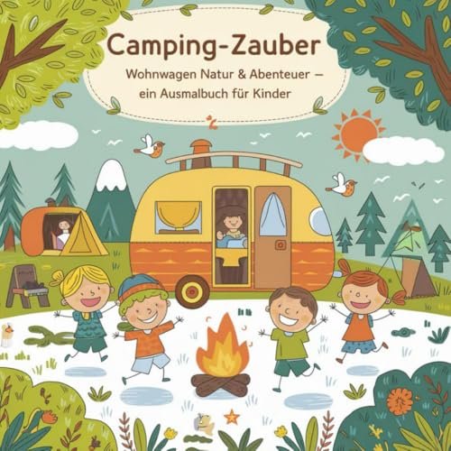 Camping-Zauber: Wohnwagen Natur & Abenteuer - ein Ausmalbuch für Kinder von Independently published