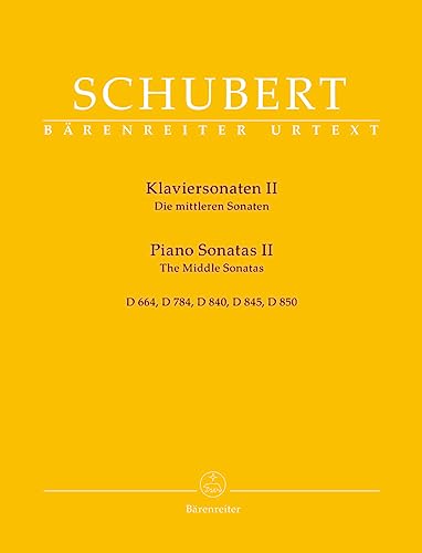 Klaviersonaten II -Die mittleren Sonaten-. Spielpartitur, Sammelband, Urtextausgabe. BÄRENREITER URTEXT