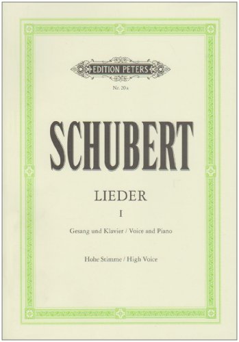 Lieder, Band 1: Hohe Singstimme (Edition Peters) von Peters, C. F. Musikverlag