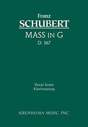 Mass In G, D.167 - Vocal Score